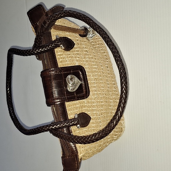 Brighton Handbags - 💜VINTAGE💜 BRIGHTON Woven Jute Handbag